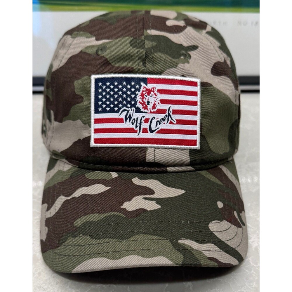 NEW - Wolf Creek Golf Club - Pukka Golf Hat - Men's Adjustable - Camouflage